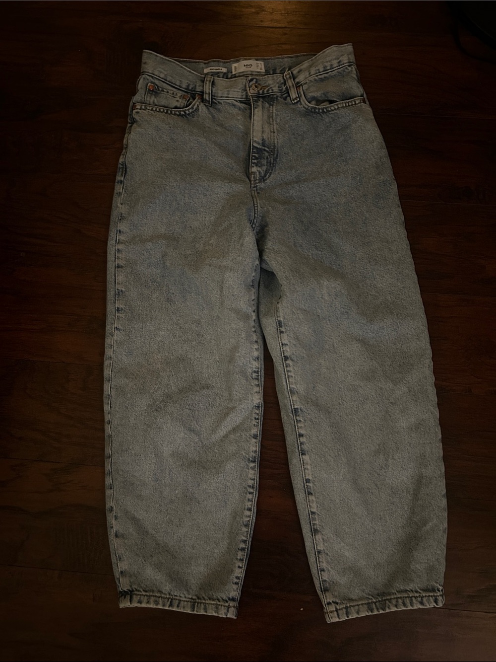 Mango Washed Light Blue Relaxed Women’s Jeans